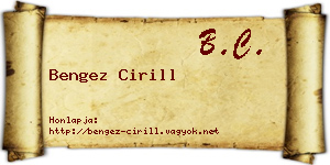 Bengez Cirill névjegykártya